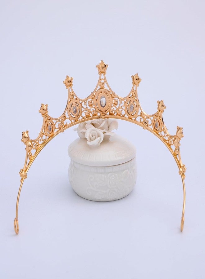 FORSEVEN Crystal Tiaras Birthday Crown for Women Wedding Rhinestones Princess Party Headbands Hair Accessories for Women Halloween Decorations Headband - Image 4